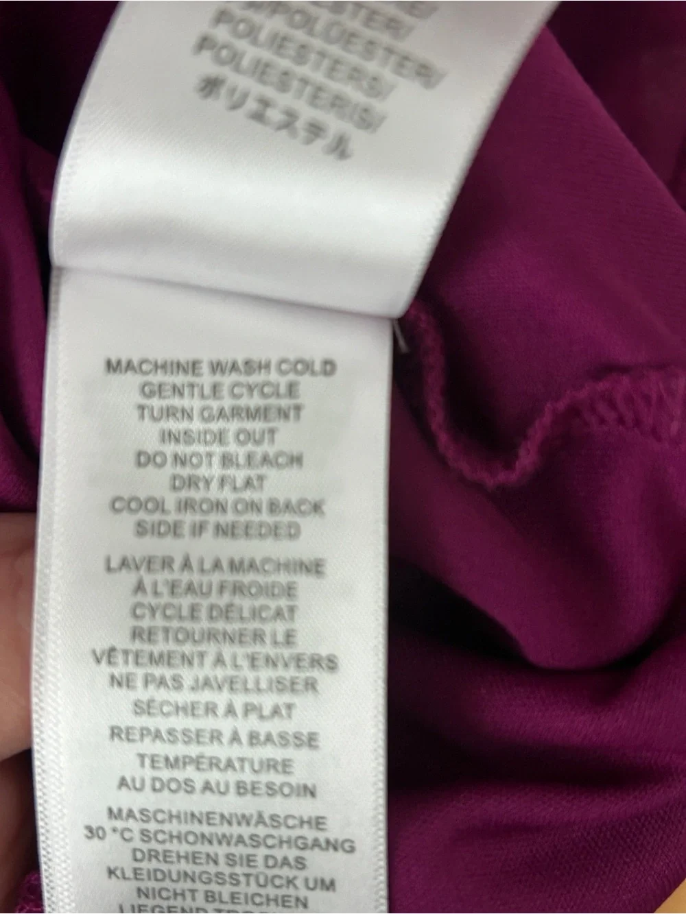 Adrianna Papell Magneta Purple Tie Waist Dress 3/4 Sleeve Sheath Size 8 Event